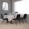 Flash Furniture Black Vinyl Stack Chair with Black Metal Frame, 4PK 4-NG-ZG10006-BK-BK-GG - alternate 1